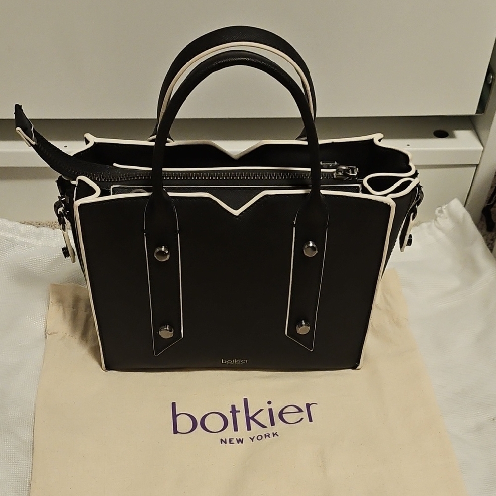 Botkier Two-Tone Black and Cream Handbag
